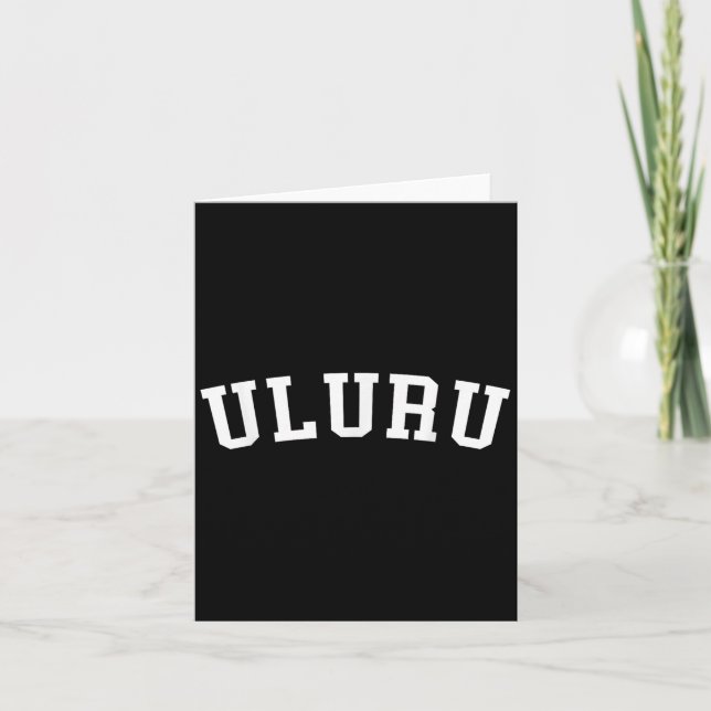 Carte Uluru  (Devant)