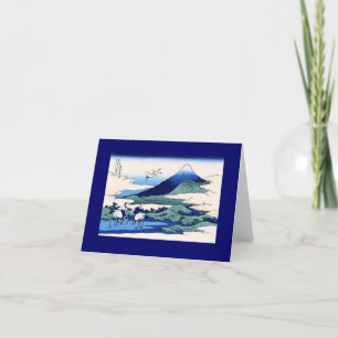 Carte Umegawa Hokusai Art japonais