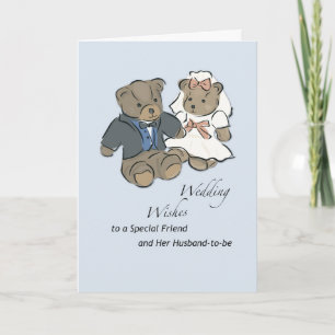 Carte Un ami Mariage souhaite la bienvenue à la mariée e