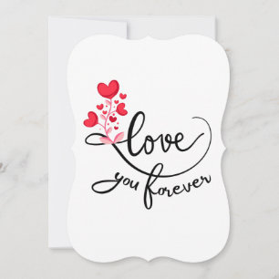 Carte Un amour mignon que vous personnalisez pour toujou