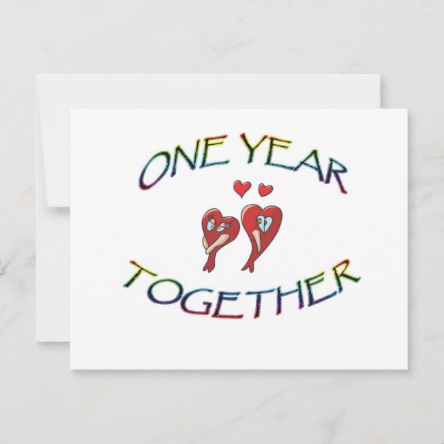 CARTE UN AN ENSEMBLE (Devant)