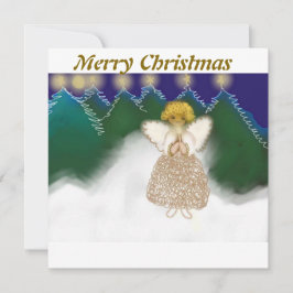 Carte Un ange avec lumière