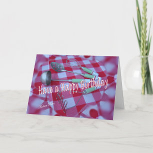 Carte Un Anniversaire pour cuisiner