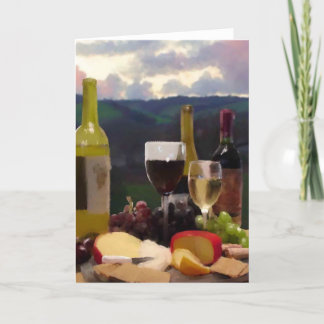 Carte Un après-midi dans le pays de vin