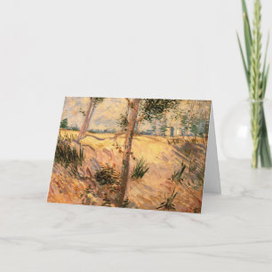 Carte Un arbre dans un champ pendant la journée ensoleil