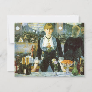 Carte Un bar aux Folies Bergere par Edouard Manet