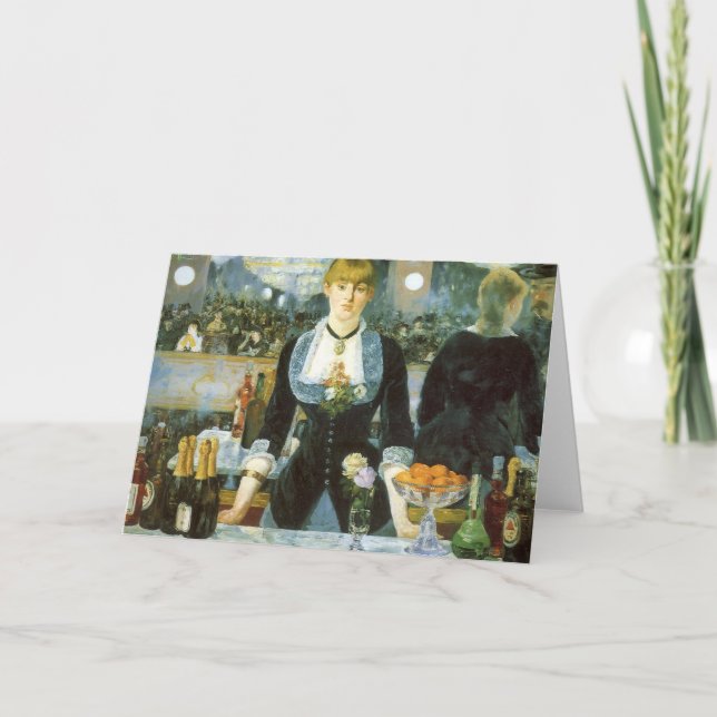 Carte Un bar aux Folies Bergere par Edouard Manet (Devant)