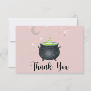 Carte Un bébé brasse du Merci de Baby shower d'Halloween
