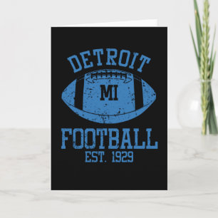 Carte Un cadeau pour un fan de football de Détroit