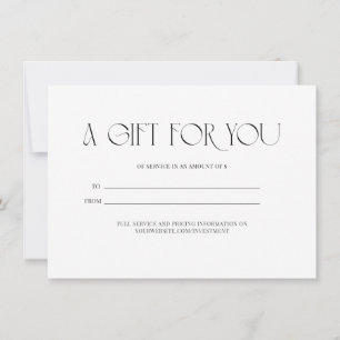 Carte Un cadeau pour vous