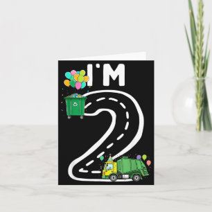 Carte Un camion poubelle de 2 ans pour garçon de 2 ans