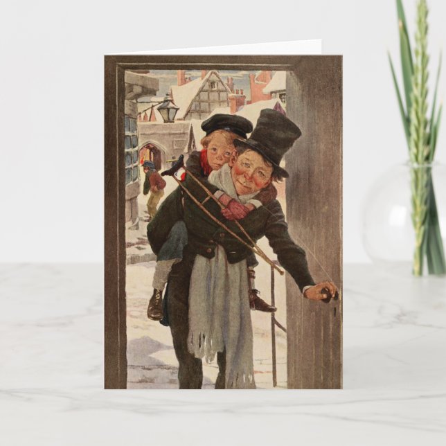 Carte Un chant de Noël : Tim & M. Cratchit (Devant)