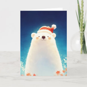 Carte Un Charme Saisonier d'Ours Polaire