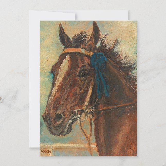 Carte Un cheval gagnant | Ludwig Koch (Devant)