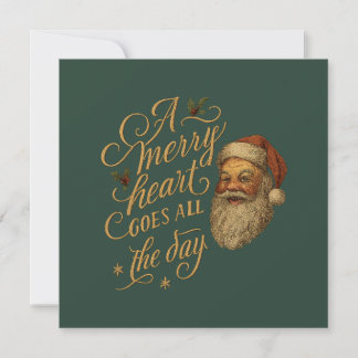 Carte Un cœur joyeux va tout le jour 