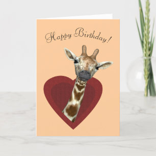 Carte Un Coeur Pour Les Giraffes