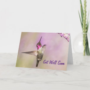 Carte Un colibri rose en vol s'en sort bientôt