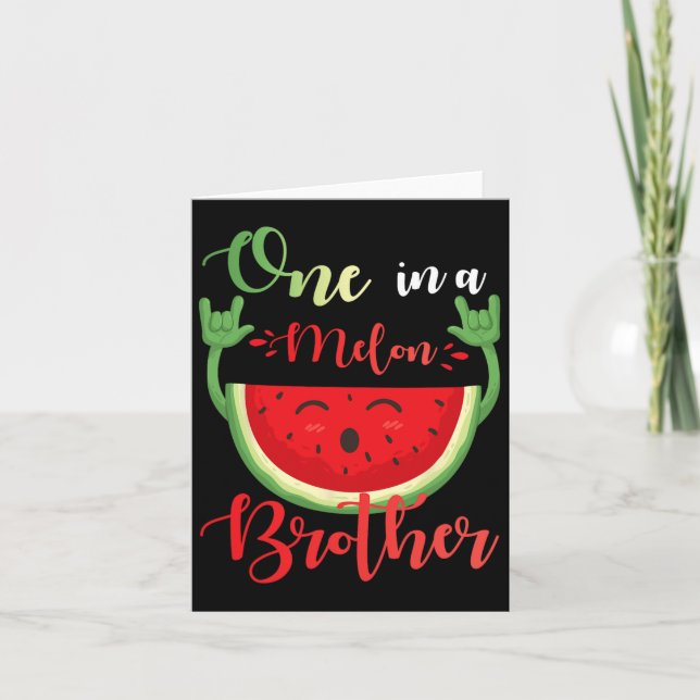Carte Un Dans Un Frère Melon Drôle Anniversaire Correspo (Devant)