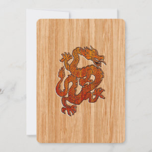 Carte Un dragon en Bambou oriental
