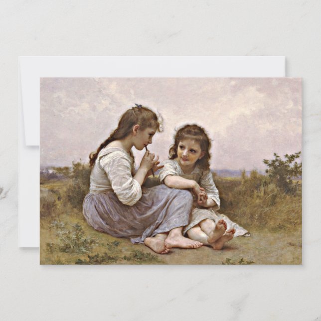 Carte Un enfant, célèbre peinture, (Devant)