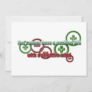Carte Un esprit négatif positif pour la vie