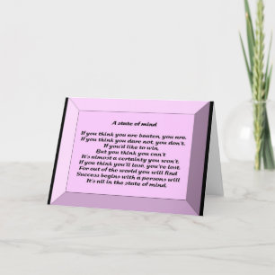 Carte Un état d'esprit