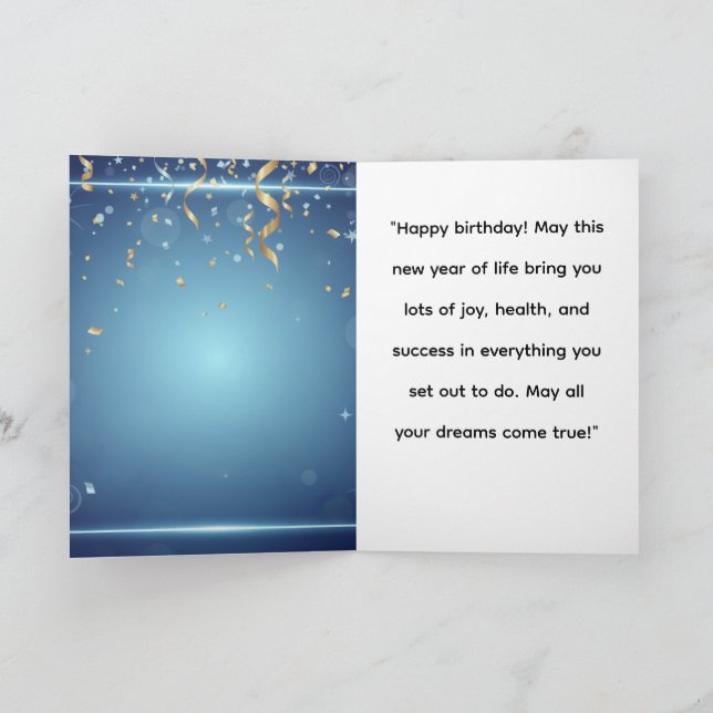 Carte Un Gran Día Para Celebrar (Intérieur)