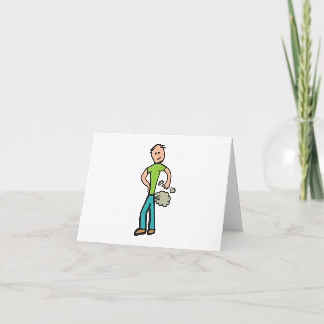 Carte Un homme à la farine (Devant)