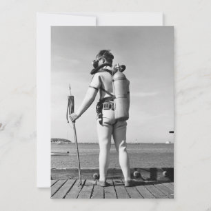 Carte Un homme debout sur la jetée