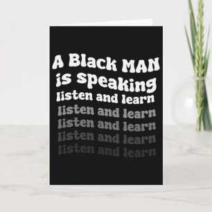 Carte Un homme noir parle Écoutez et apprenez Black Son