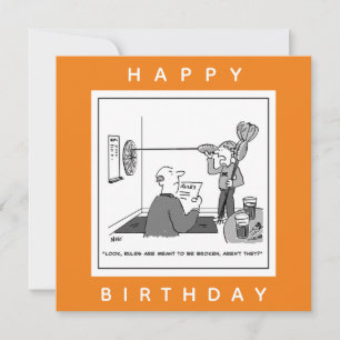 Carte Un homme triche aux fléchettes