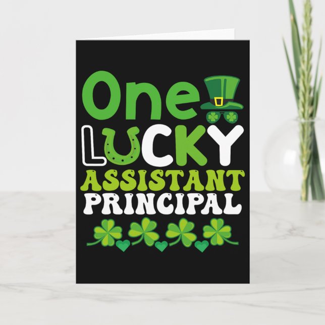 Carte Un instant chanceux Principal St Patricks Day  (Devant)