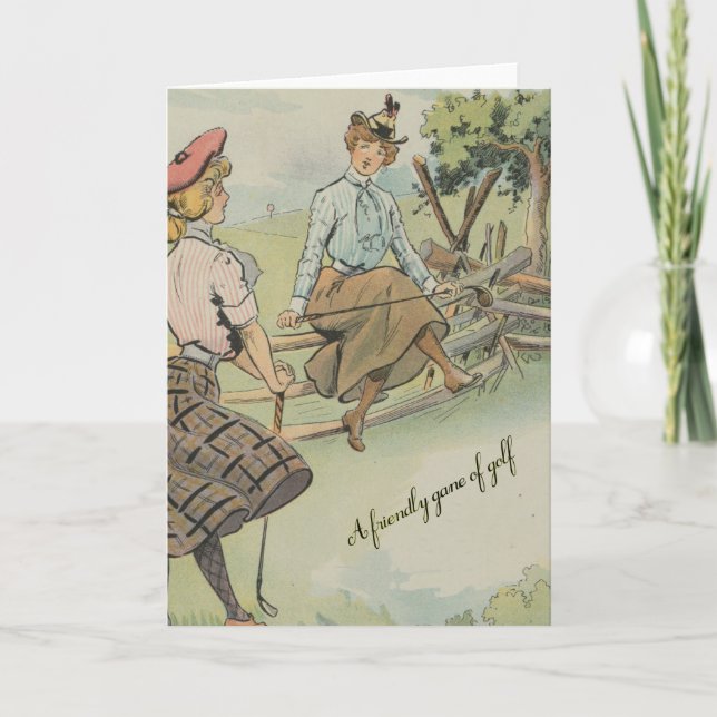 Carte Un jeu amical du golf (Devant)
