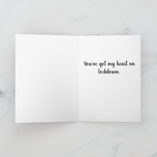 Carte Un jeu de mots. Dites-leur qu'ils ont votre coeur.
