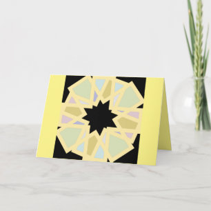 Carte Un joli citron pâle sur la jante noire à chaque oc