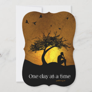 Carte Un jour à la fois (12 étapes de récupération mascu