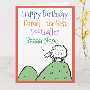 Carte Un joyeux anniversaire à un footballeur