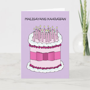 Carte Un joyeux anniversaire aux Philippines Maligayang 