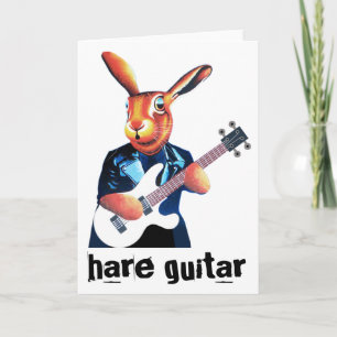 Carte Un lièvre joue de la guitare