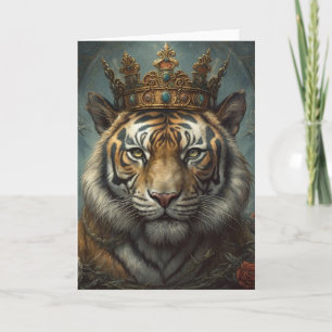 Carte Un magnifique tigre en couronne