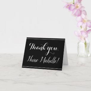Carte Un "Merci" sophistiqué, respectueux et élégant