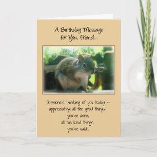 Carte Un Message d'anniversaire pour vous