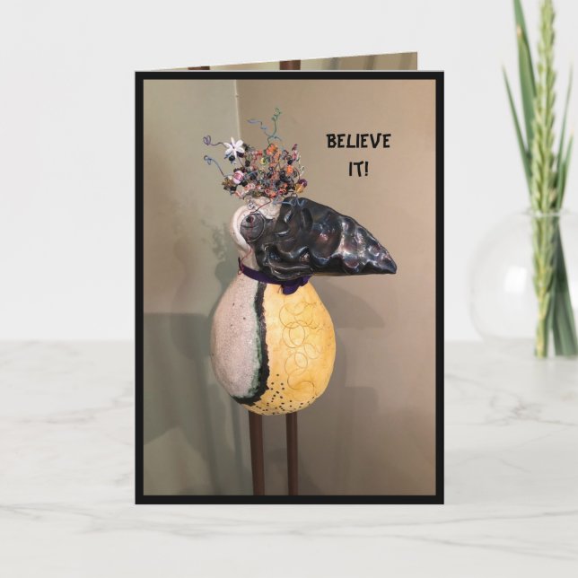 Carte Un miracle de marche humoristique (Devant)