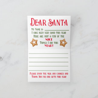 Carte Un mot à Santa !