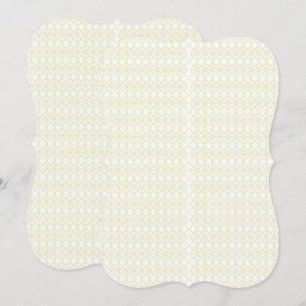 Carte un motif géométrique blanc et or
