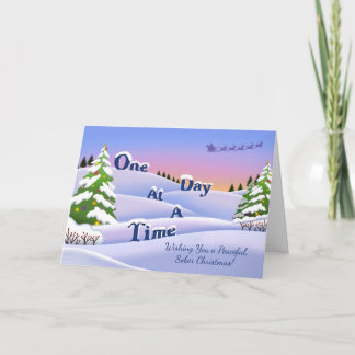 Carte Un Noël sobre et paisible, un jour à la fois