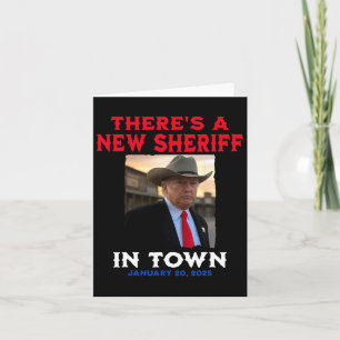 Carte Un nouveau shérif dans la ville Trump 2025 Inaugur