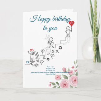 Carte Un nouvel âge, un nouveau chemin, anniversaire