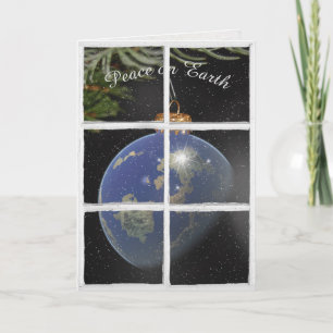 Carte Un ornement mondial pour la paix sur Terre dans la