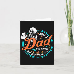 Carte Un papa qui est revenu avec le lait pour la fête d
